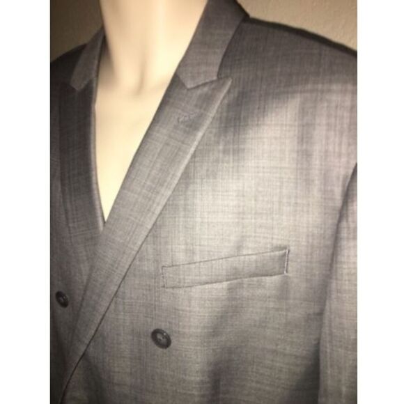 Express Blazer Suit Jacket Mens 44 Long Gray NWT - Picture 4 of 8